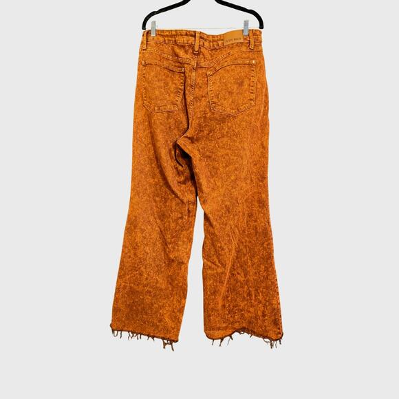 Judy Blue High Waist Pumpkin Spice Dyed Raw Hem Retro Wide  18W - Picture 4 of 5